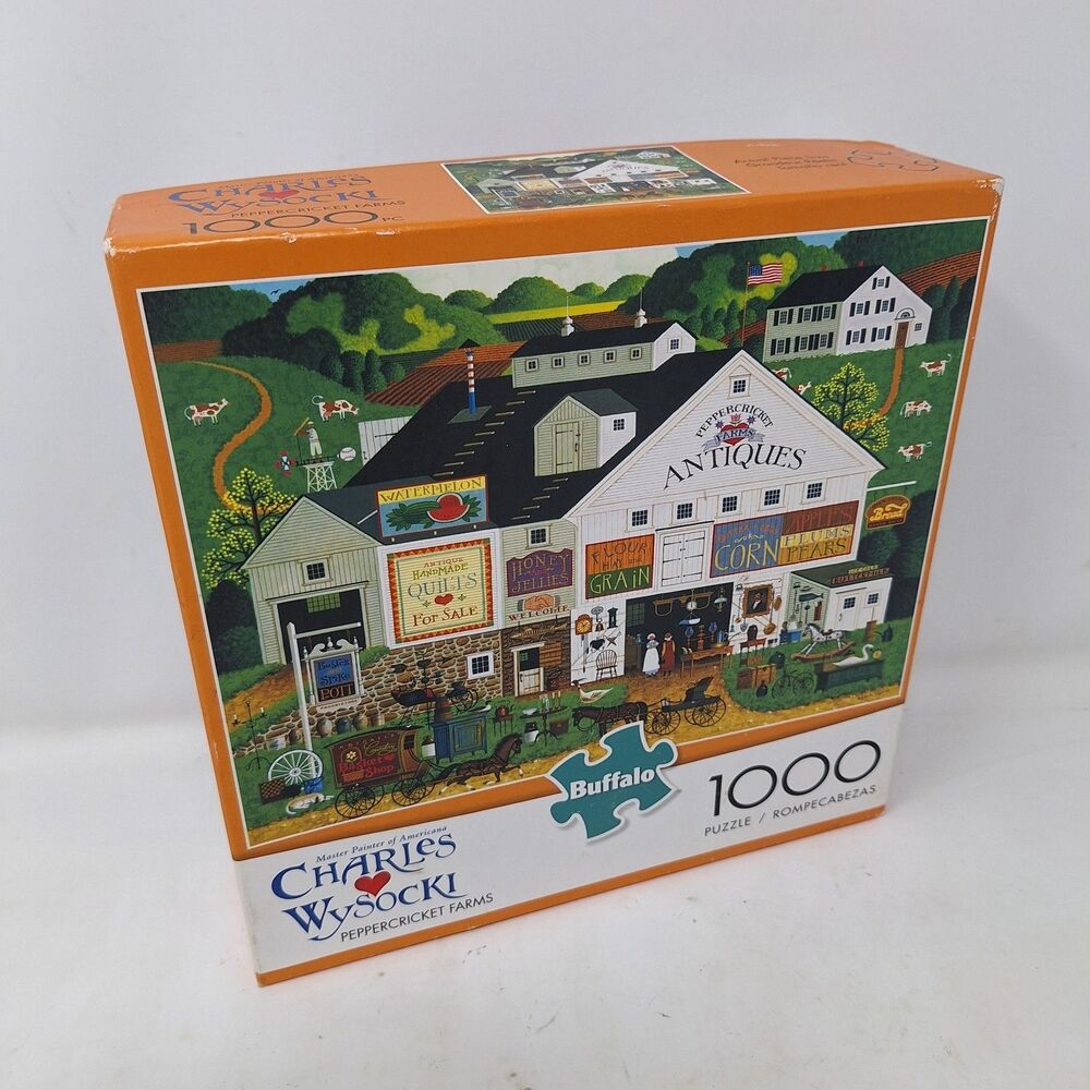 Buffalo Games Charles Wysocki 1000 Piece Puzzle Peppercricket Farms Landscape